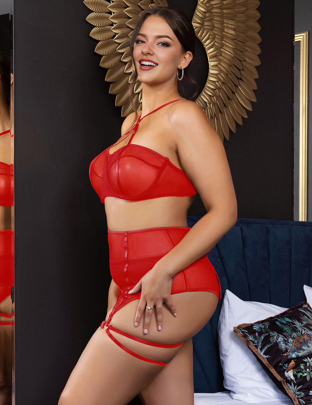 Women_Plus_Size_Mesh_Underwire_Garter_Lingerie_Set_11