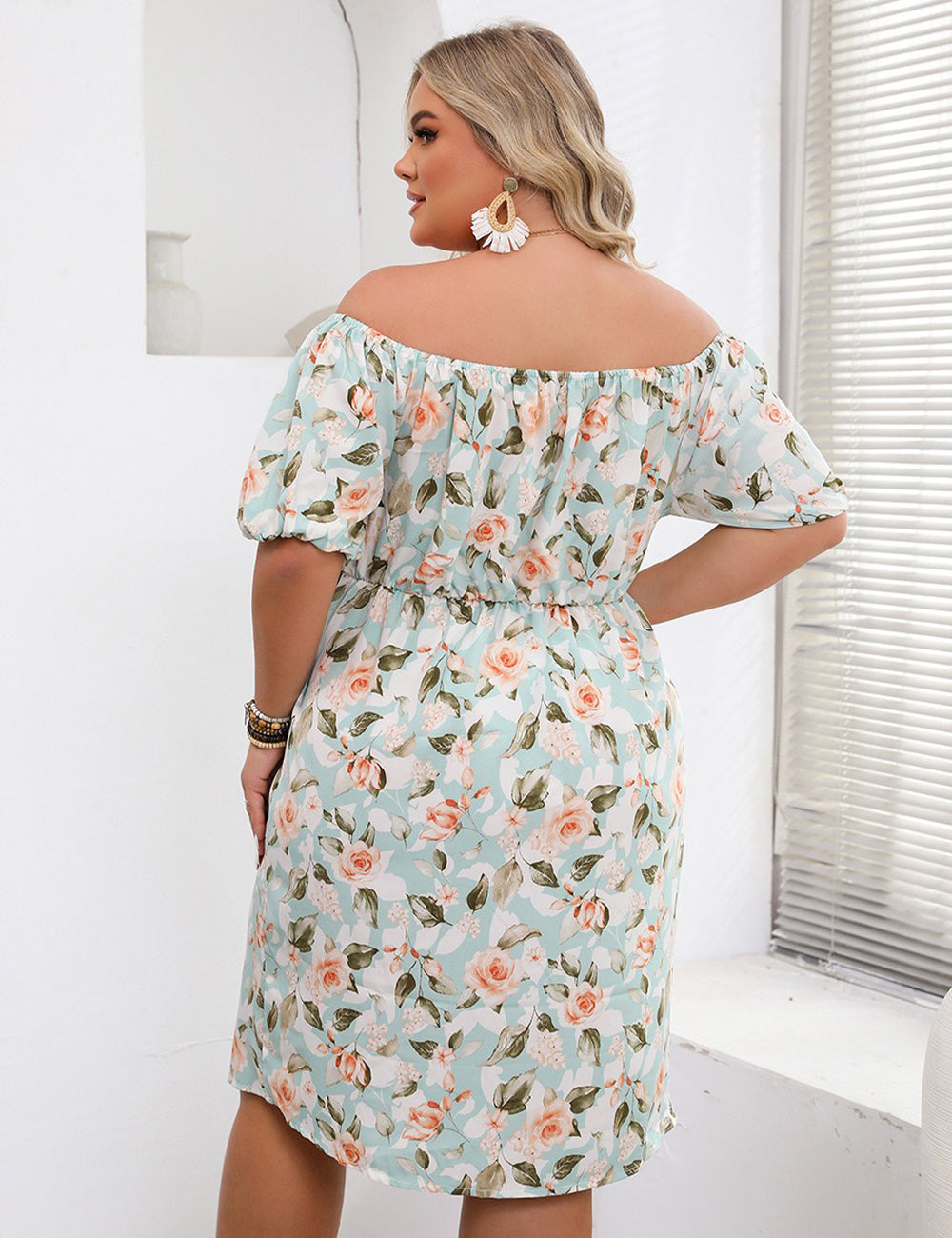 Women_Plus_Size_Off_Shoulder_Floral_Print_Waist-Cinching_Dress_PRUSES_15
