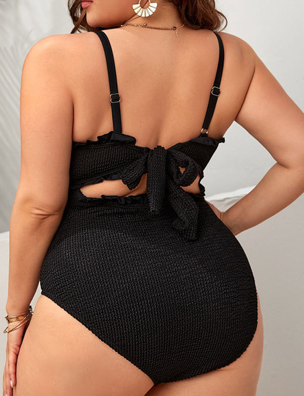 Women_Plus_Size_Plain_Tie_Backless_One_Piece_Swimsuit_5