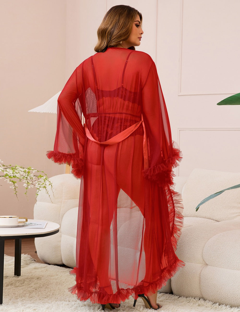 Women_Plus_Size_Sexy_Mesh_Ruffled_Long_Robe_With_Belt_PRUSES_20