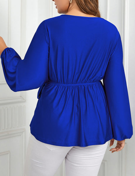 Women_Plus_Size_Solid_Top_Casual_Surplice_Neck_PRUSES_7