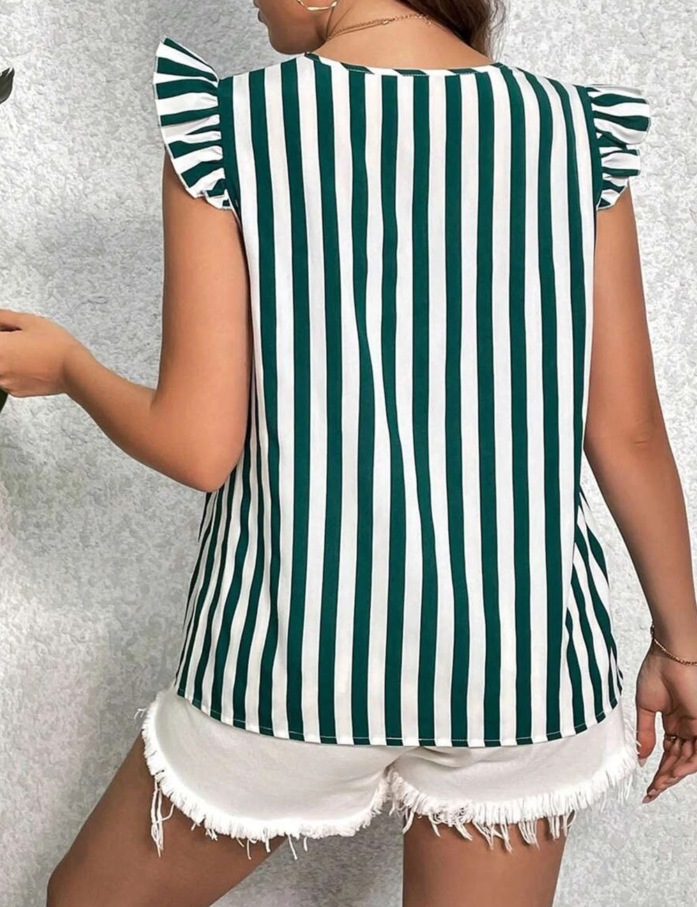 Women_Plus_Size_Stripe_Print_Ruffled_Short_Sleeve_Blouse_PRUSES_6