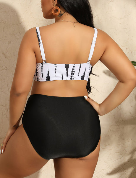 Women_Plus_Size_Striped_Gathered_Bikini_3_Piece_Set_5