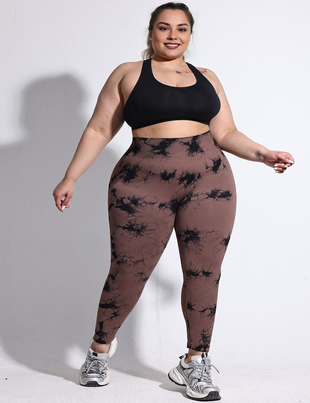 Women_Plus_Size_Tie_Dye_Peach_Hip_High_Waist_Yoga_Pants_PRUSES_3