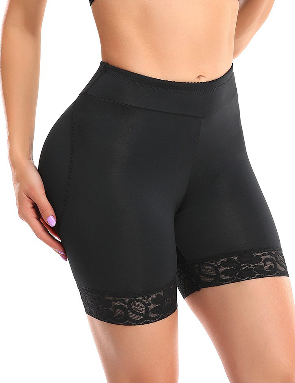 Women Plus Size Tummy Control Padded Shorts Butt Lifters Shapewear