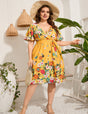Women_Plus_Size_V-Neck_Floral_Lace-Up_Dress_PRUSES_5