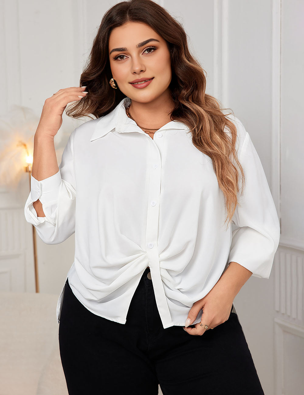 Women_Plus_Size_White_chiffon_shirt_PRUSES_4