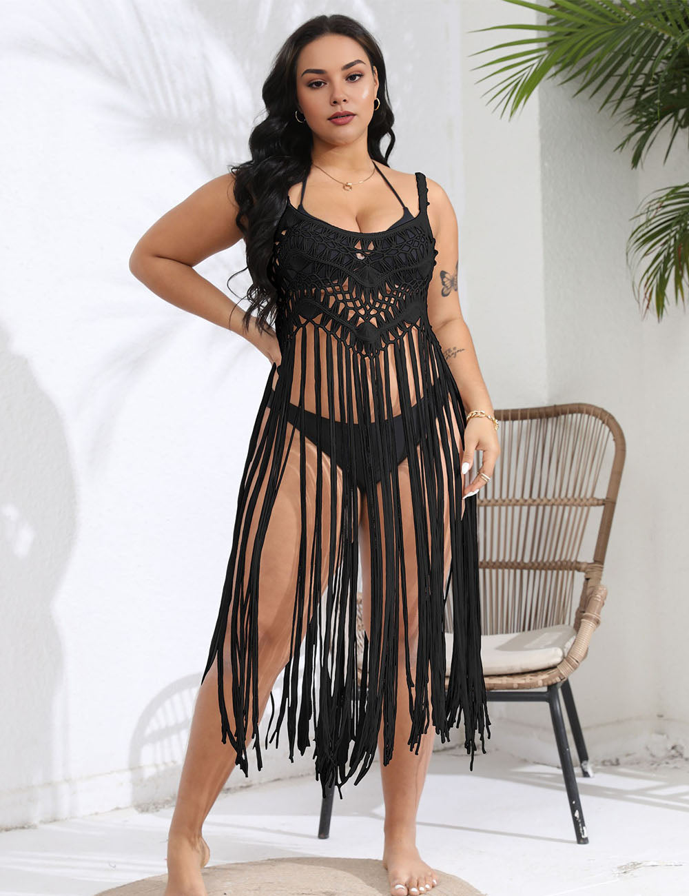 Women_Plus_Size_Vacation_Fringe_Splicing_Cover_Up_Dress_4