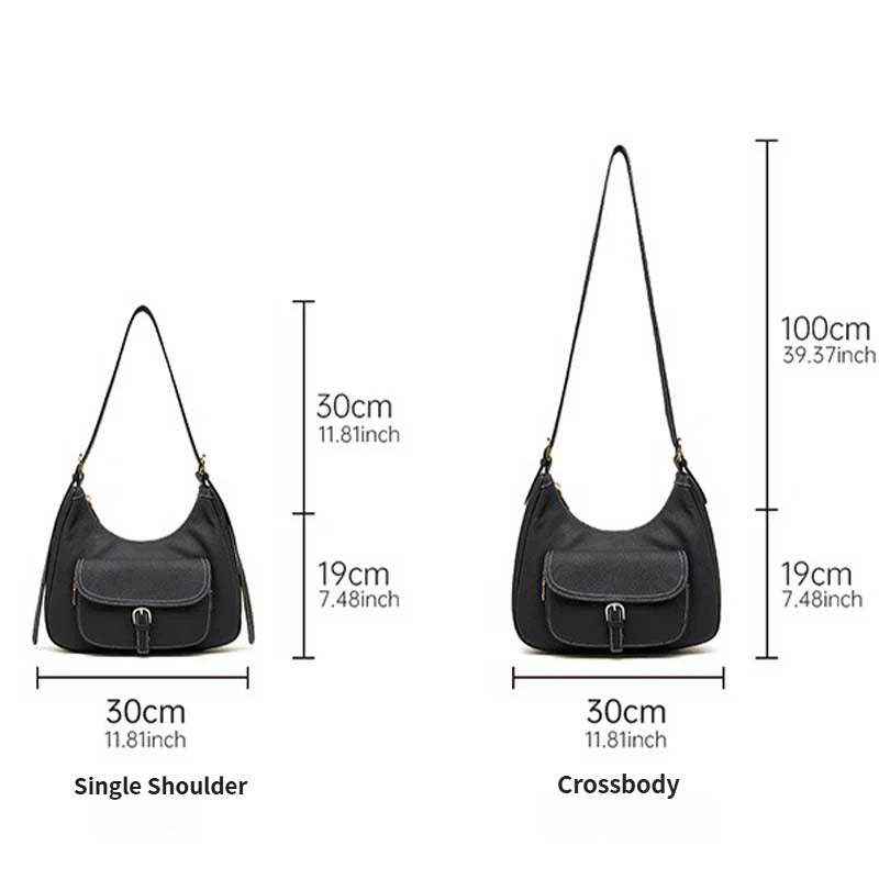 Women's Genuine Leather Shoulder Bag with Pocket | PRUSES