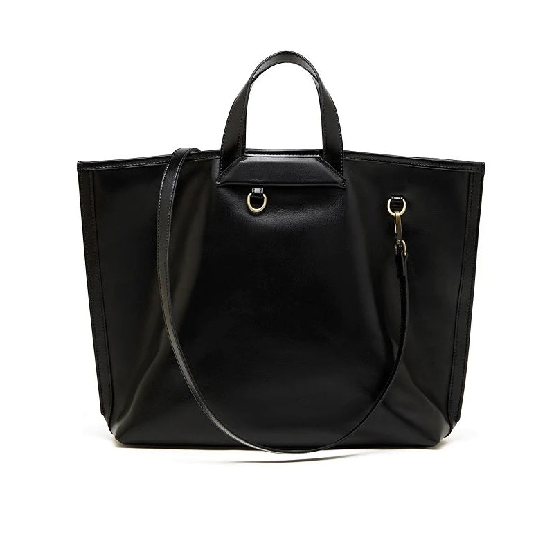 Black large tote bag