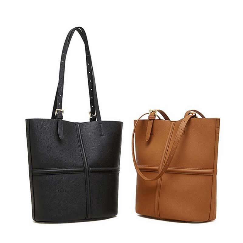 Black and brown tote bags