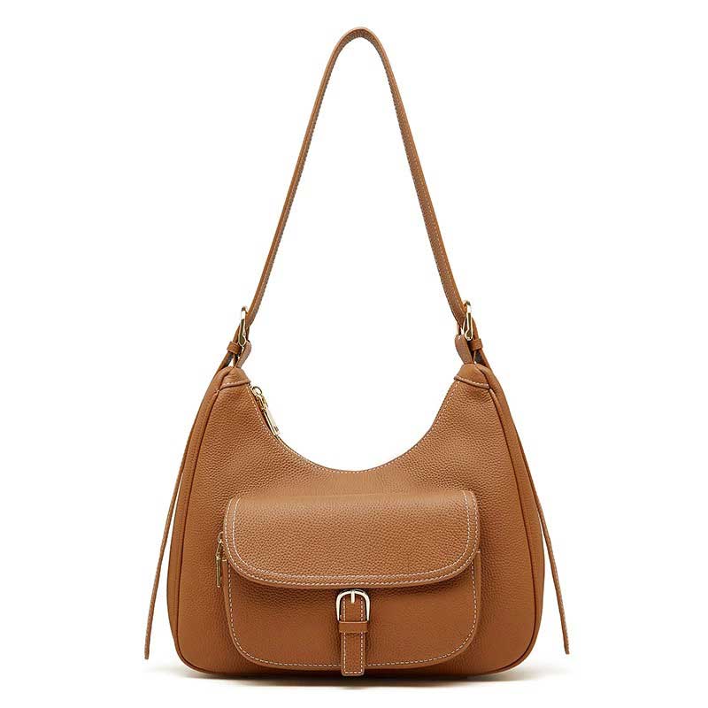Women's Genuine Leather Shoulder Bag with Pocket | PRUSES