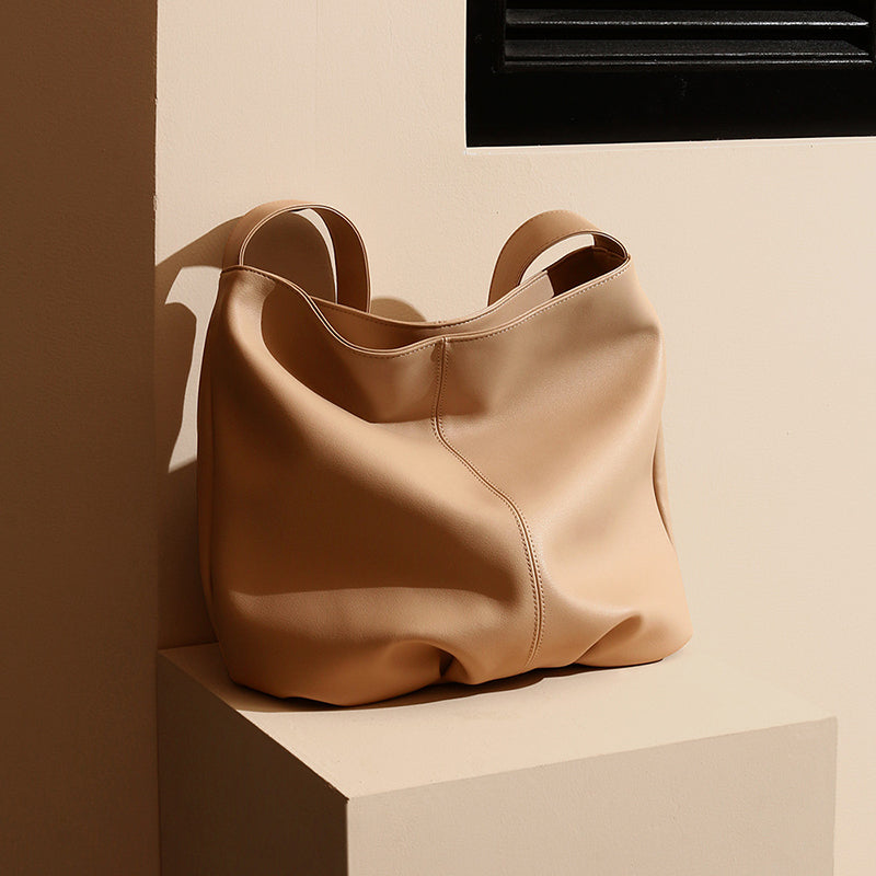 apricot_soft_leather_large_tote_bags_minimalist_shoulder_bag_1