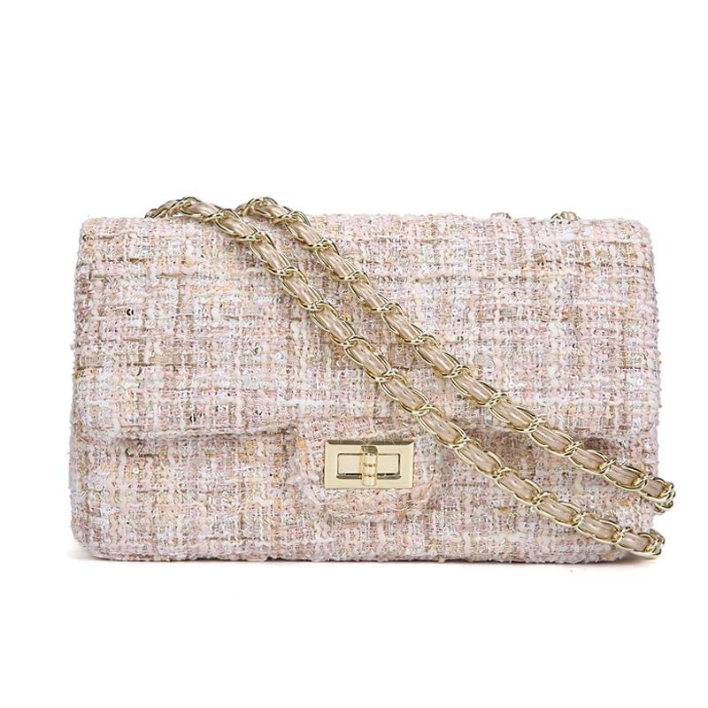 apricot_tweed_flap_square_handbags_shoulder_chain_bag_3