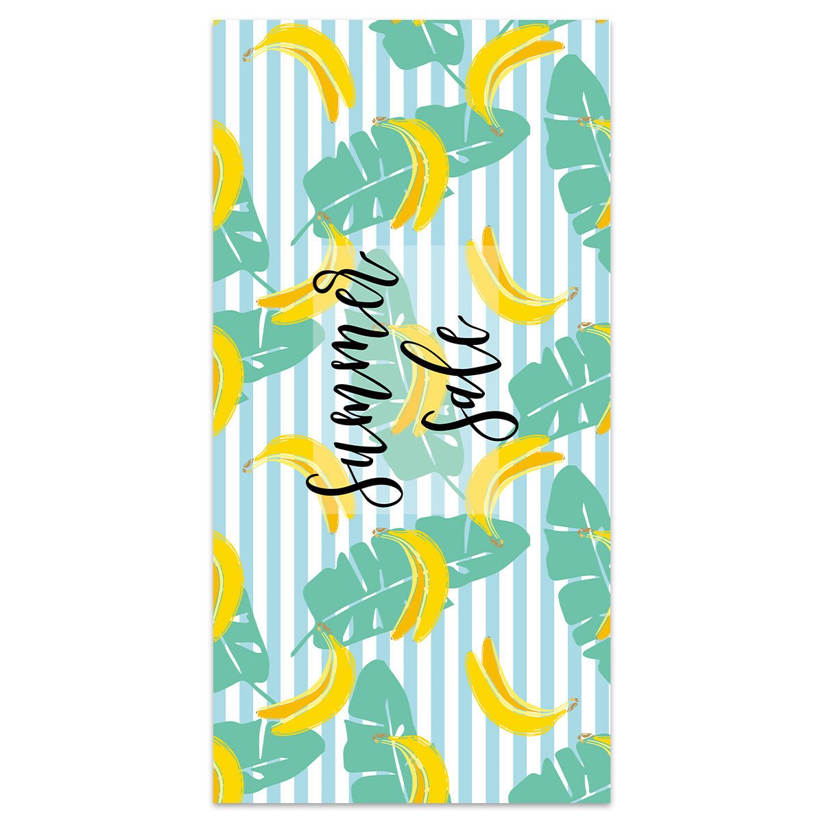 Banana Pattern Double - Faced Fleece Beach Towel | PRUSES - PRUSES