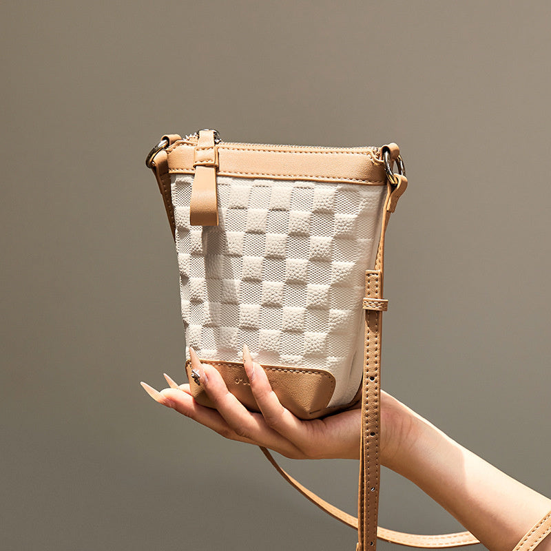 beige_and_apricot_leather_plaid_mini_crossbody_bag_zipper_shoulder_bags_1