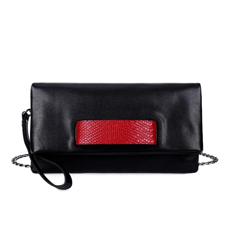 black_cow_leather_large_clutch_bags_shoulder_python_message_handbags_3