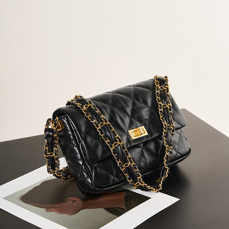 black_leather_chain_crossbody_purse_quilted_flap_shoulder_bag_9