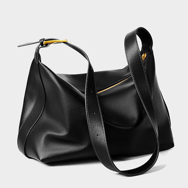 black_leather_large_tote_bag_zipper_crossbody_bags