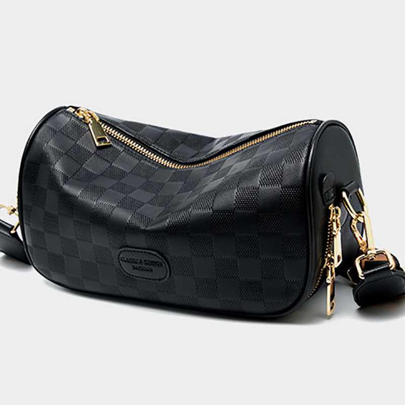 black_leather_plaid_shoulder_bags_mini_crossbody_bag_with_wide_strap