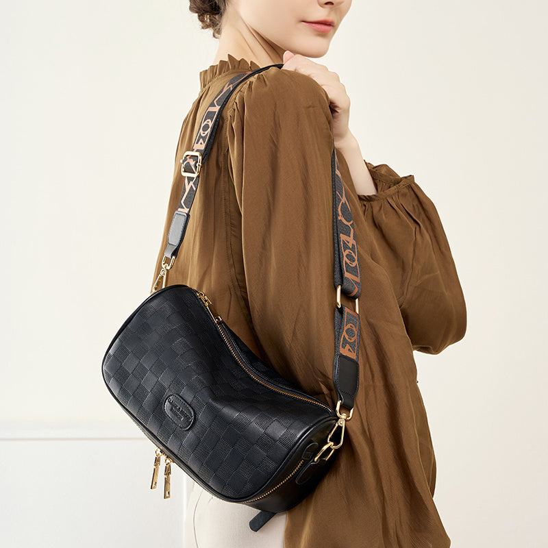 black_leather_plaid_shoulder_bags_mini_crossbody_bag_with_wide_strap_9