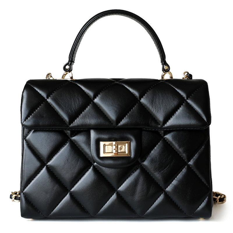black_leather_quilted_chain_bag_top_handle_shoulder_bags_1