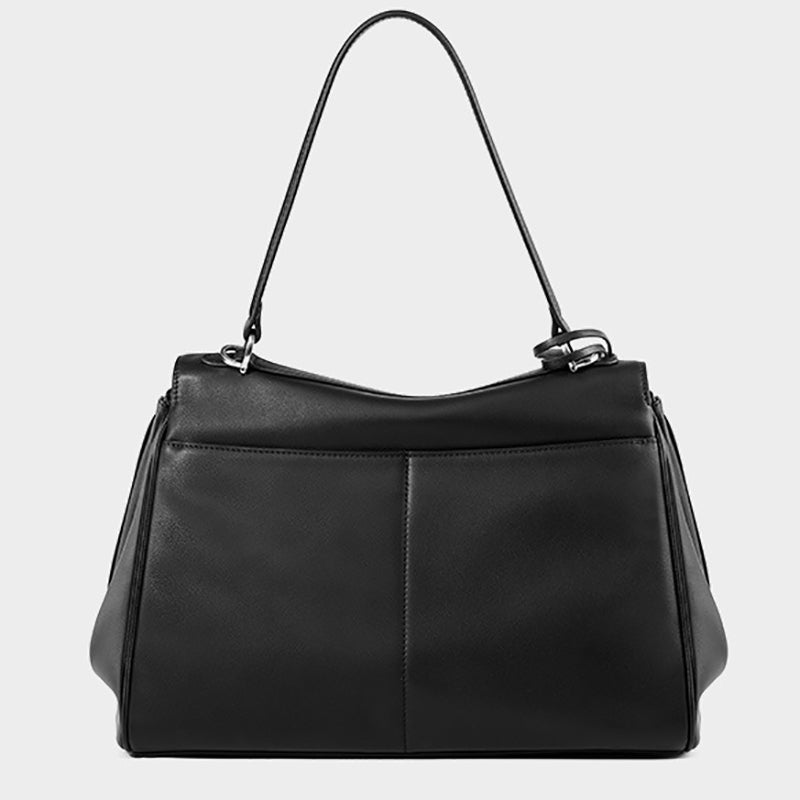 black_leather_small_tote_bag_top_handle_crossbody_bag_with_buckle-3