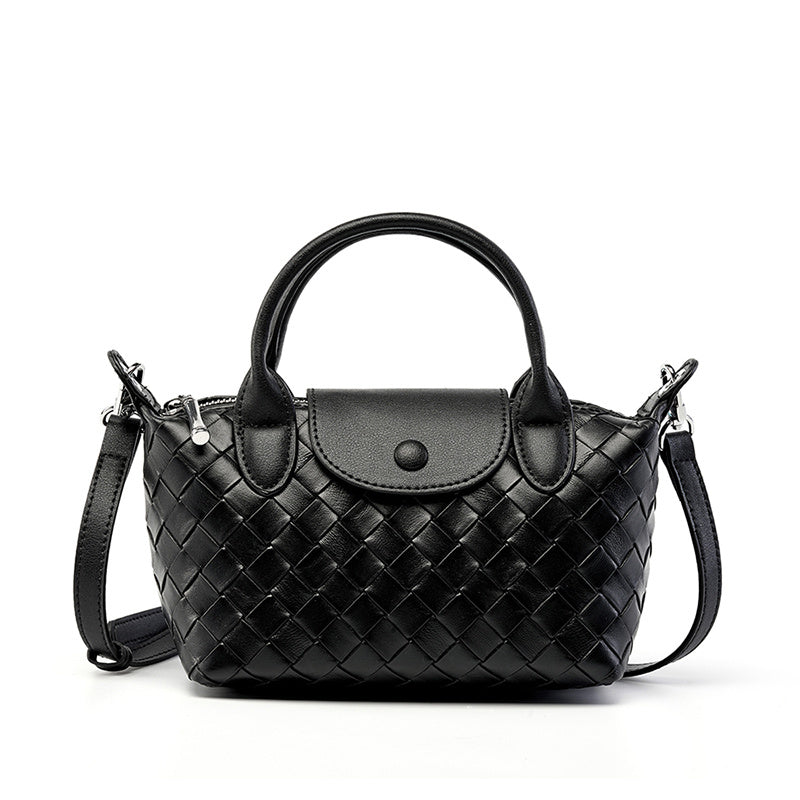 black_leather_woven_bag_top_handle_mini_crossbody_bags