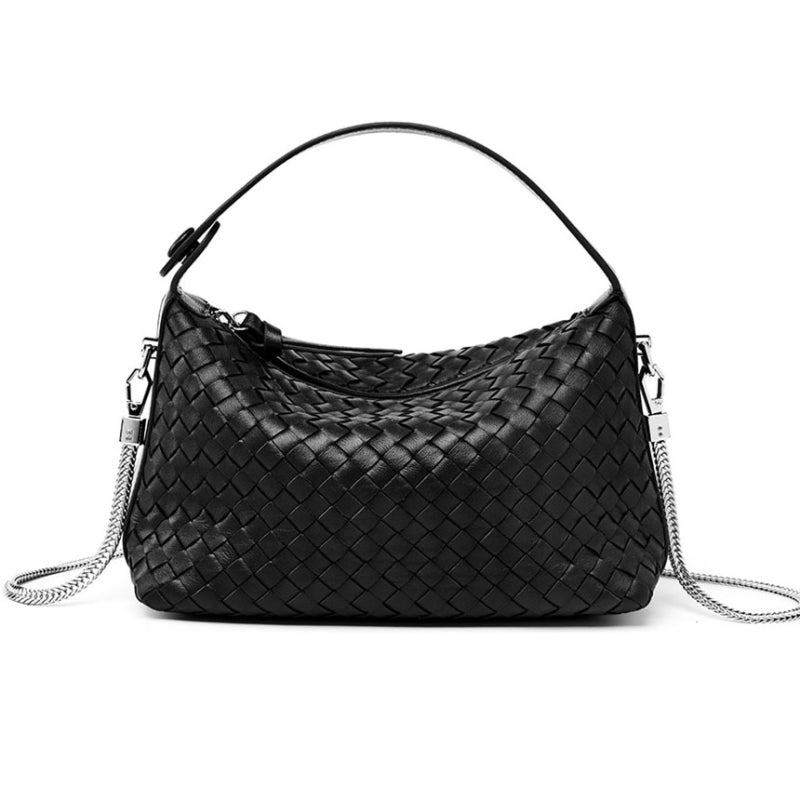 black_woven_chain_shoulder_bag_leather_handbags_2