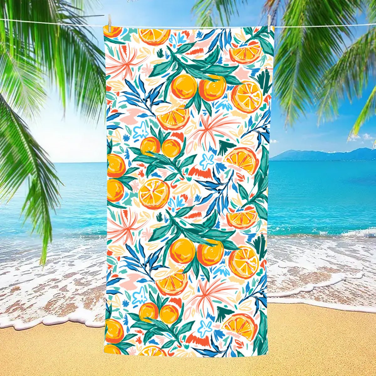 Bright Printed Beach Towel | PRUSES - PRUSES