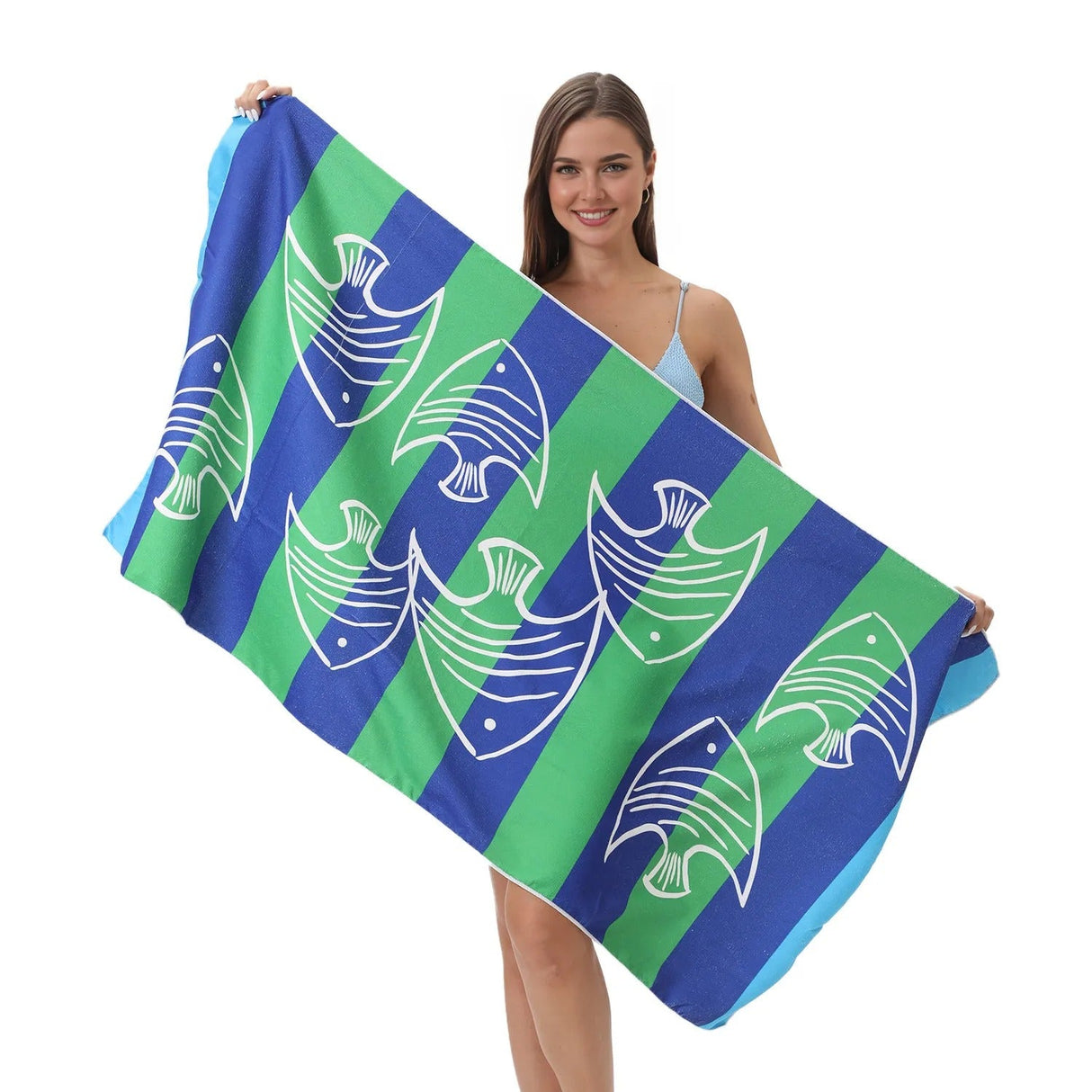 Cartoon Fish Beach Towel | PRUSES - PRUSES