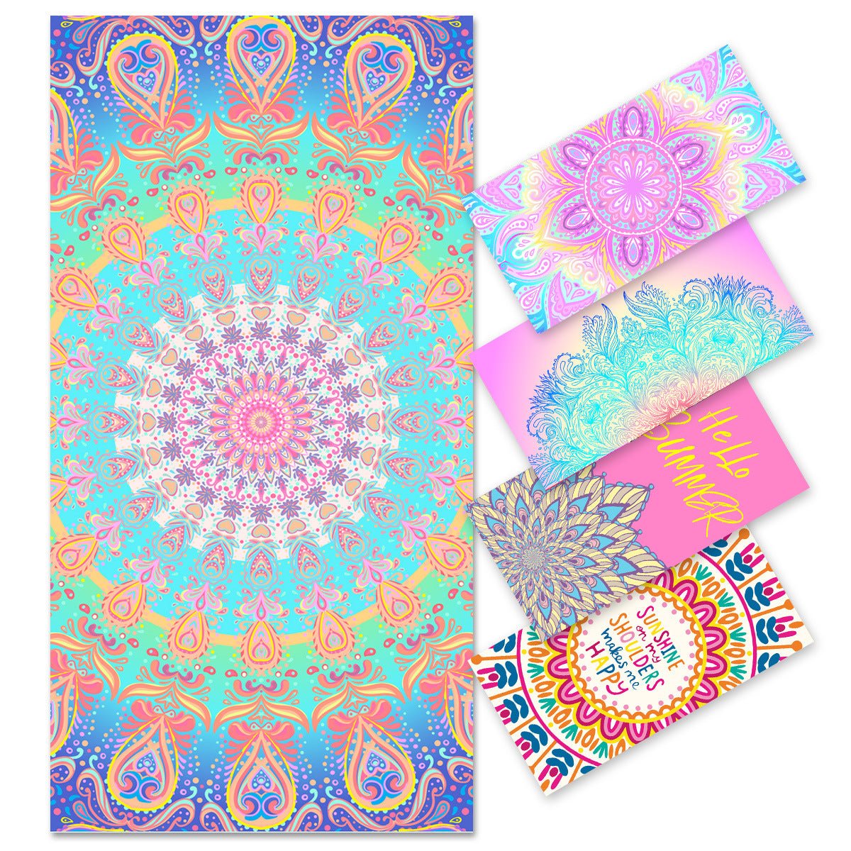 Colorful Lightweight Beach Towel | PRUSES - PRUSES