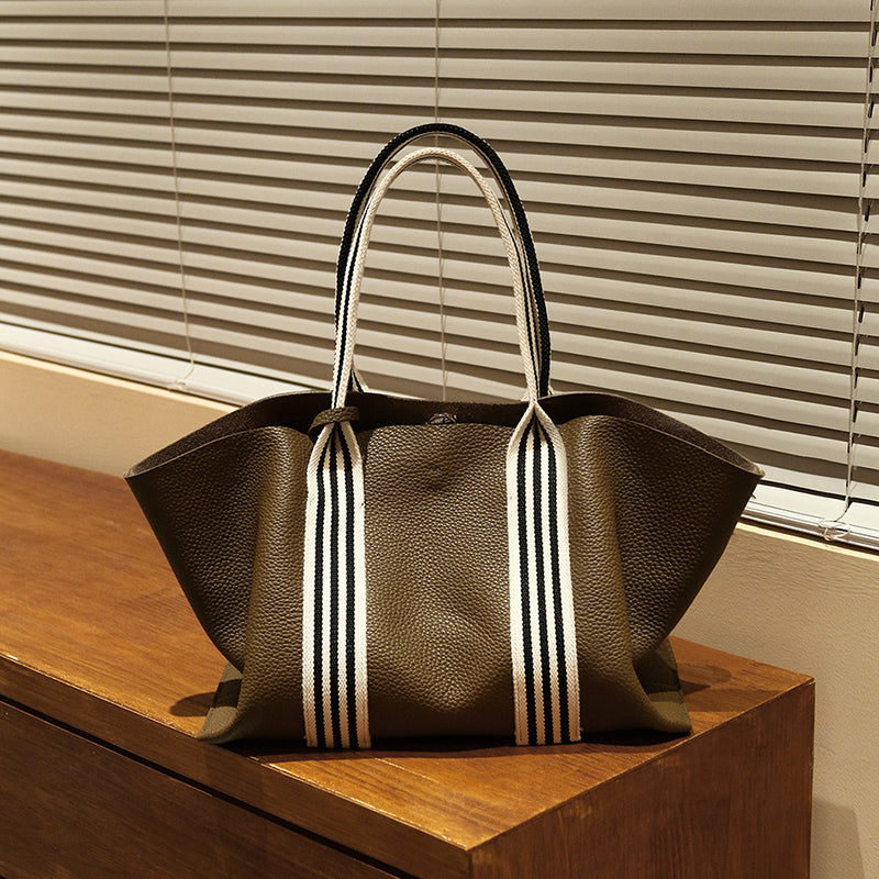 dark-green_leather_large_tote_bags_handbag_with_stripe_strap_1