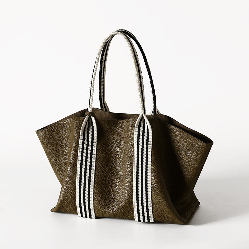 dark-green_leather_large_tote_bags_handbag_with_stripe_strap_2