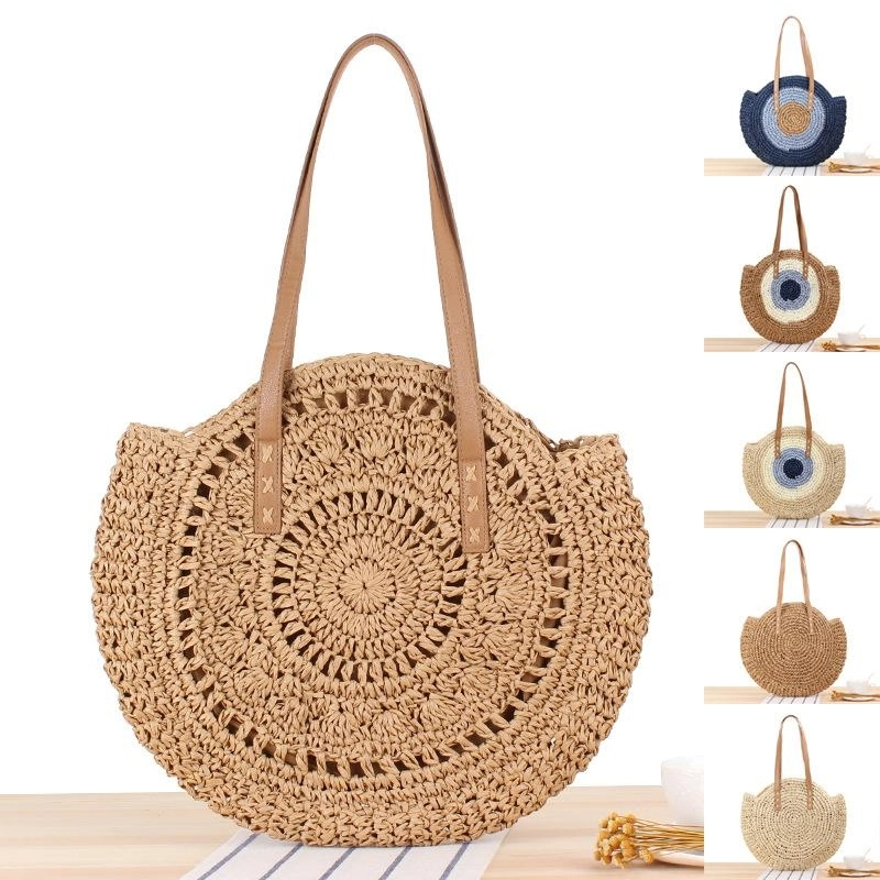 dark_brown_circle_straw_shoulder_tote_beach_bags_9