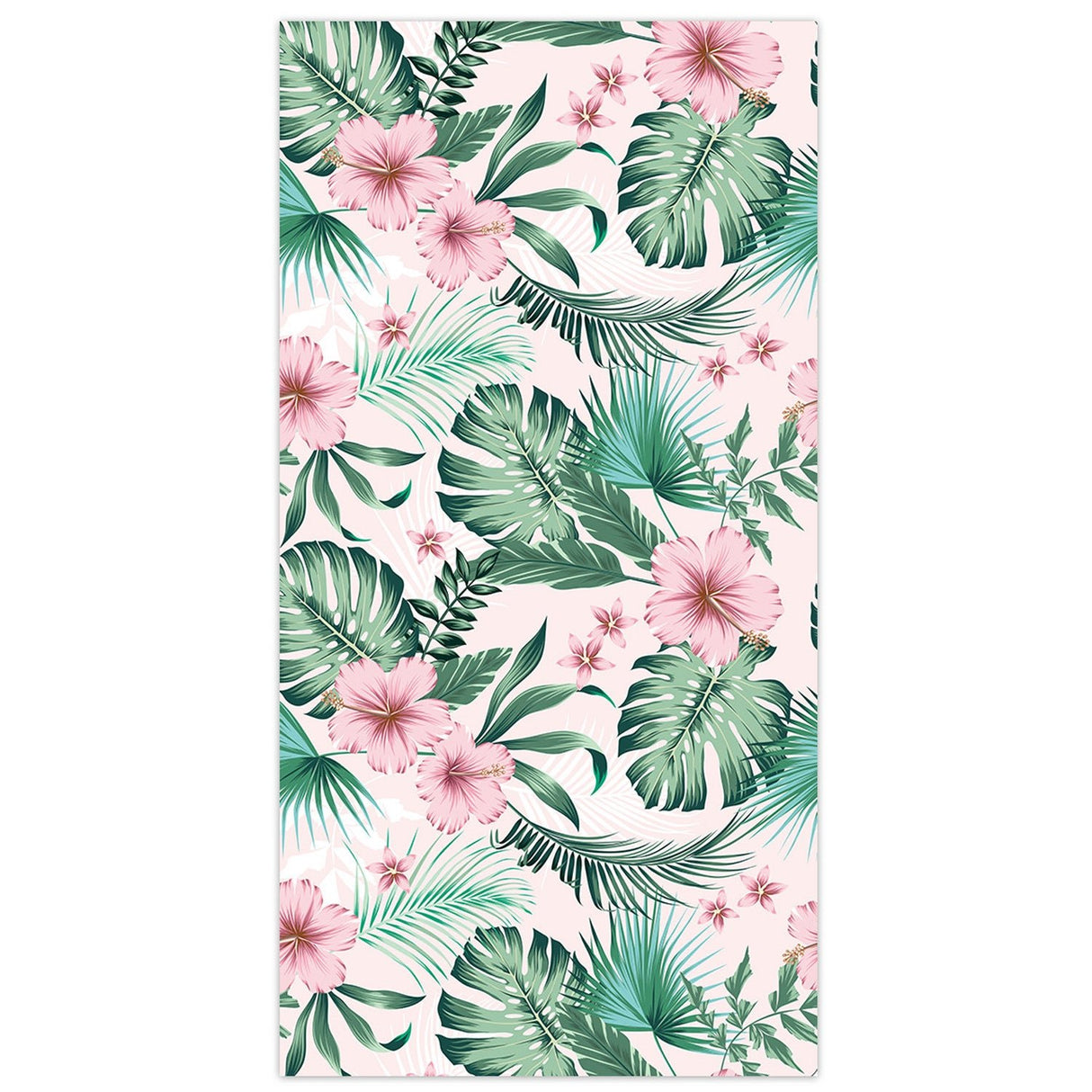 Floral Leaf Pattern Double - Faced Fleece Beach Towel | PRUSES - PRUSES