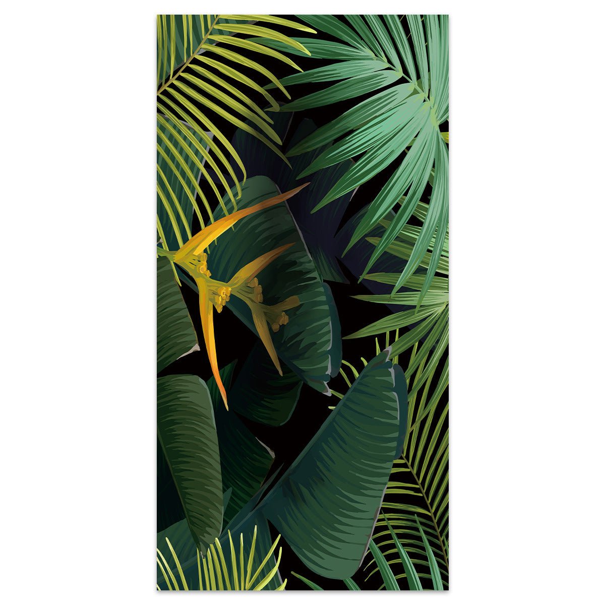 Forest Leaves Double - Faced Fleece Beach Towel | PRUSES - PRUSES