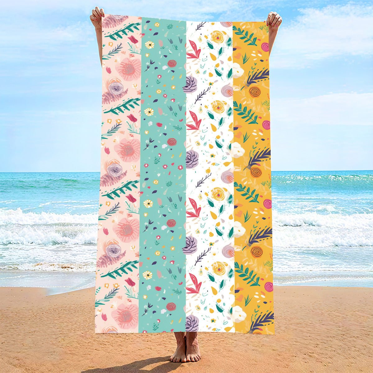 Fresh Flower Double - Faced Fleece Beach Towel | PRUSES - PRUSES