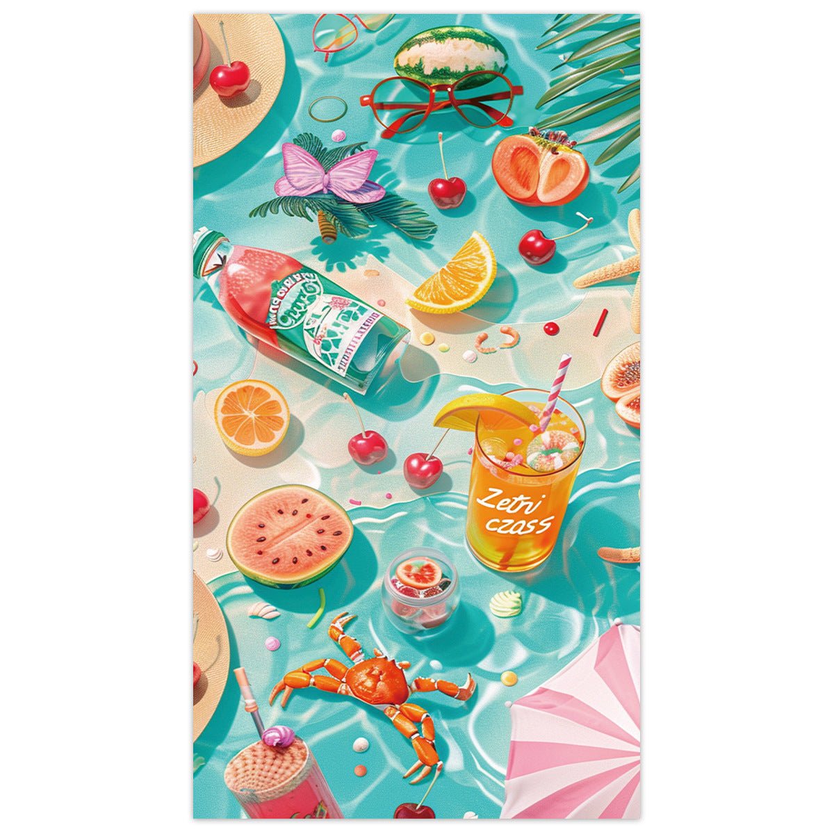 Fresh Printed Double - Faced Fleece Beach Towel | PRUSES - PRUSES