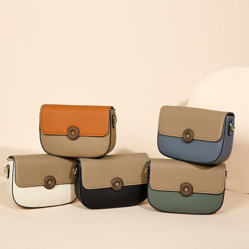 green_leather_flap_saddle_bag_buckle_message_shoulder_bag_1