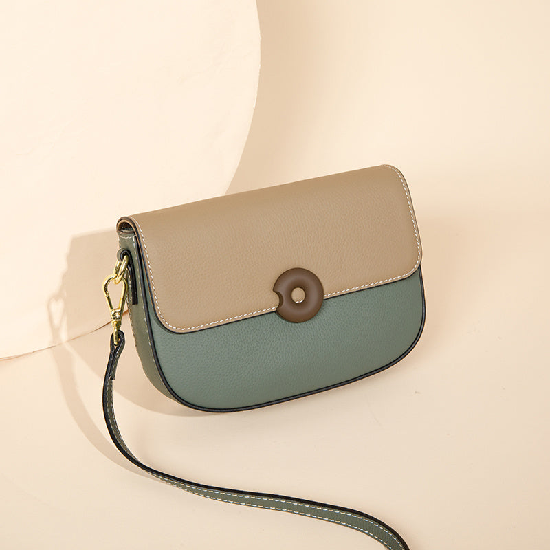 green_leather_flap_saddle_bag_buckle_message_shoulder_bag_4