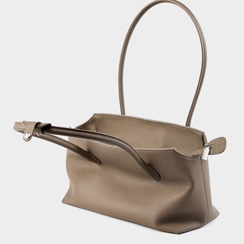 grey_leather_zipper_tote_bags_shoulder_bags_for_work