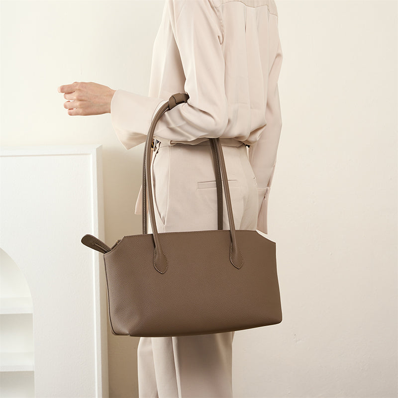 grey_leather_zipper_tote_bags_shoulder_bags_for_work_1