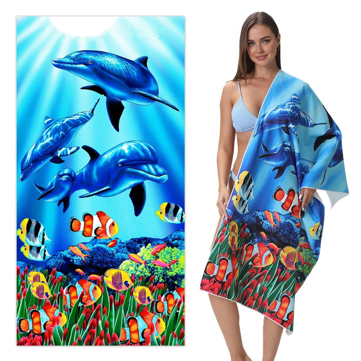 Ocean Pattern Beach Towel | Pruses - PRUSES