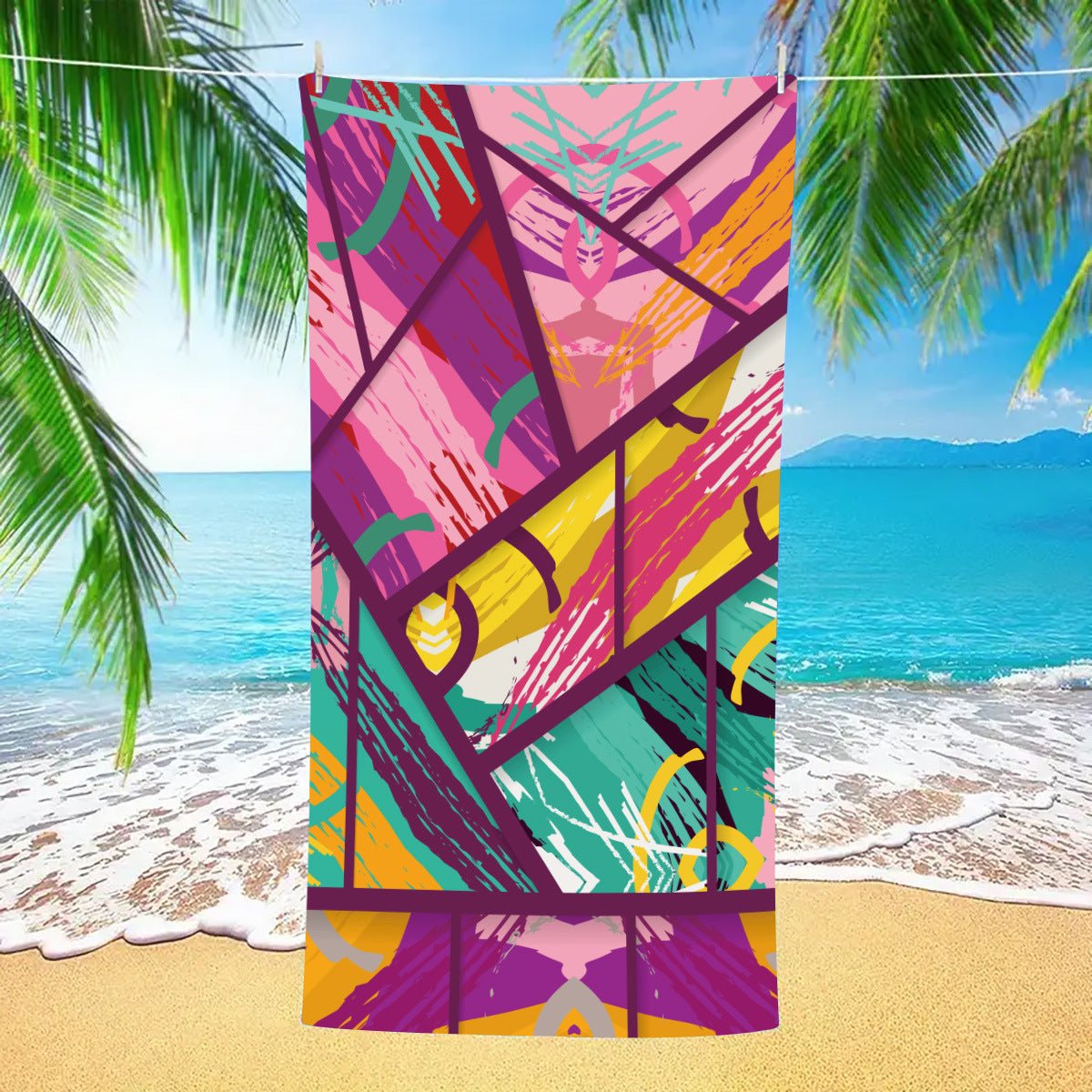 Oversized Double - Faced Fleece Quick - Drying Beach Towel | PRUSES - PRUSES