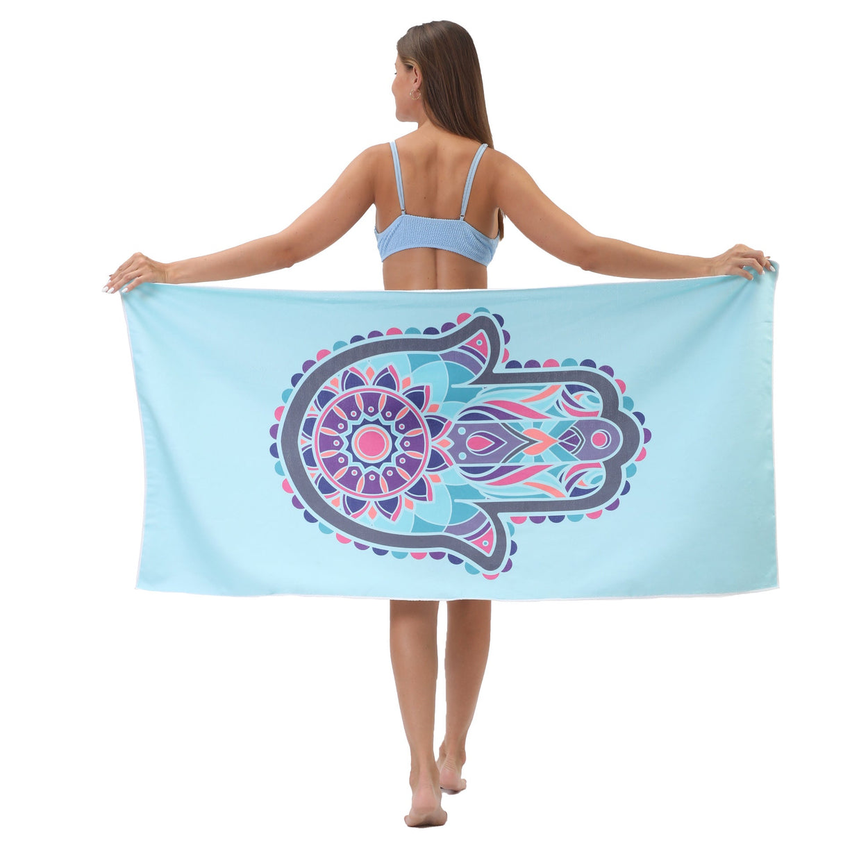 Palm Pattern Design Beach Towel | PRUSES - PRUSES