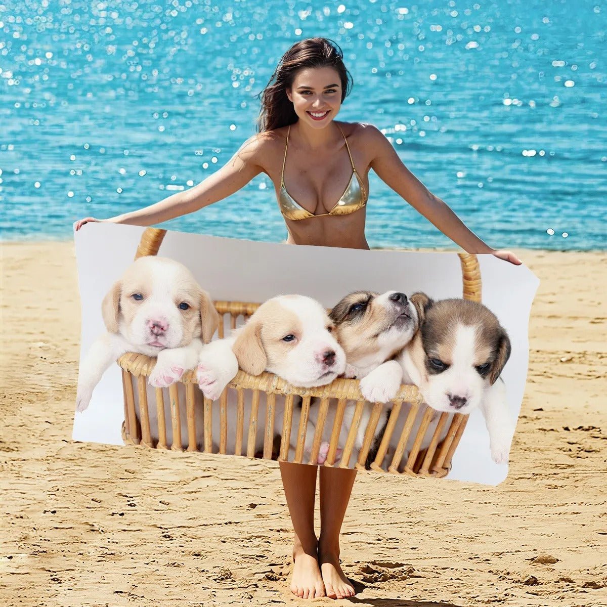 Pet Pictures Beach Towel | PRUSES - PRUSES