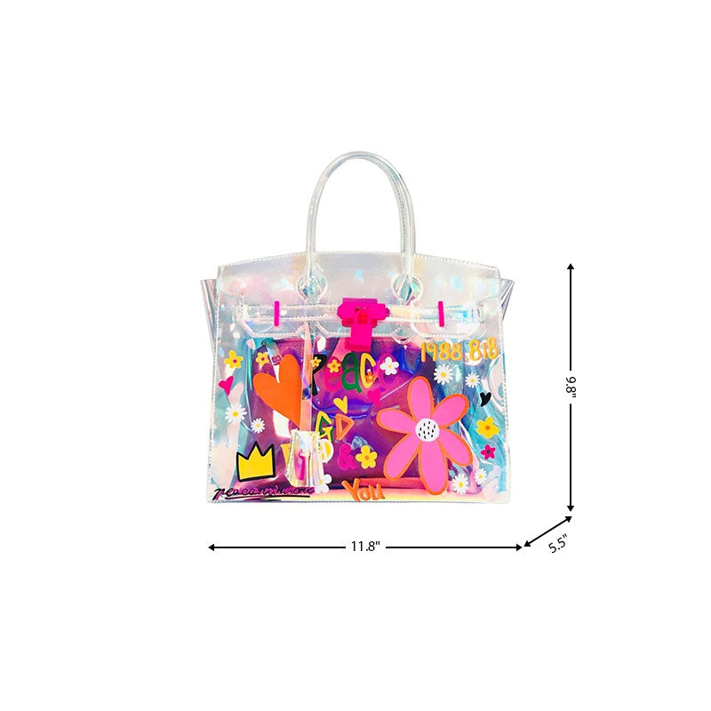 pink_floral_holographic_satchel_handbags_shoulder_clear_purse_33