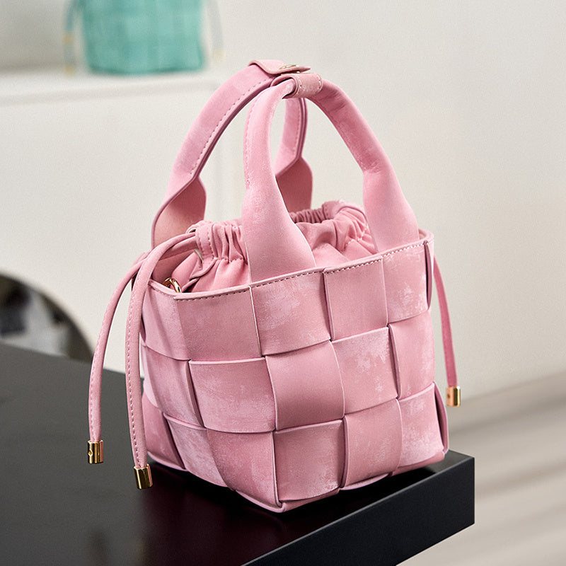 pink_leather_woven_mini_tote_bag_shoulder_hand_purse_3