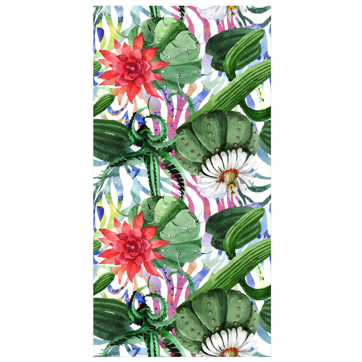 Plant Pattern Beach Towel PRUSES - PRUSES